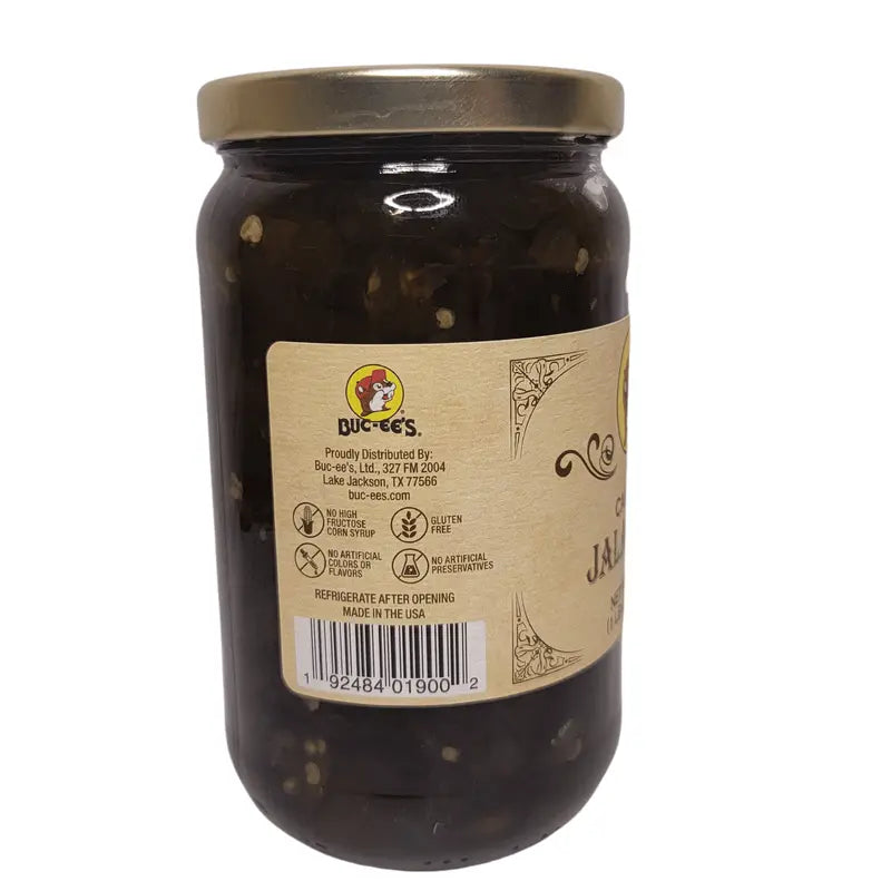 Buc-ee’s Candied Jalapeños 20oz Glass Jar – Sweet & Spicy Jalapeno Snack Made with Simple Ingredients