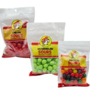 Buc-ee’s Sweet & Sour Hard Candy – 3 Pack (Watermelon, Cherry, Assorted) – 12oz Snack Bags