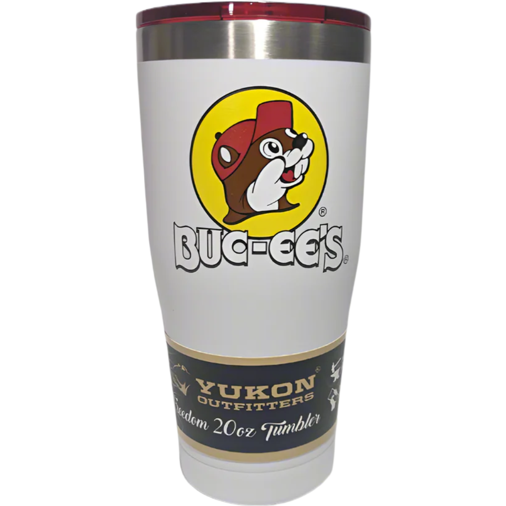 Buc-ee’s White Tumblers – 10oz & 20oz Reusable Drink Cups – Travel, Cold & Hot Beverages