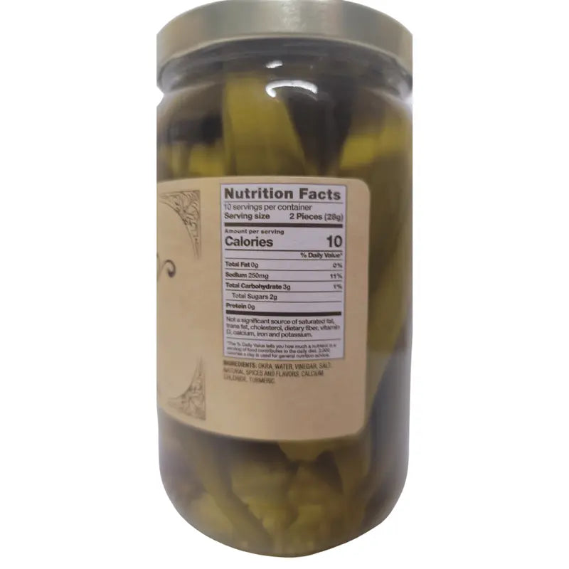 Buc-ee's Pickled Okra – Crunchy Gluten-Free Southern Snack in a Jar of Bold, Tangy Flavor