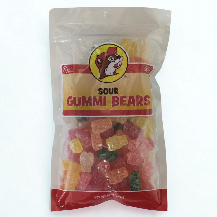 Buc-ee’s Gummy & Sour Candy – 7 Individual Fruity Flavors: Candy Belts, Sour Gummis, & regular gummis
