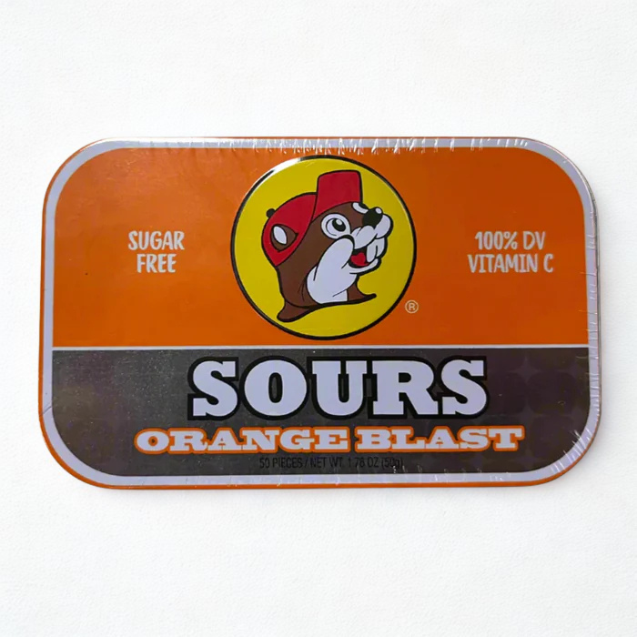 Buc-ee’s Sugar-Free Breath Mints in Travel Tin – Freshen Breath with 6 Bold Flavors
