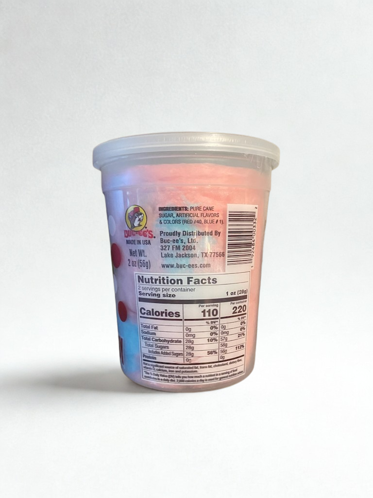 Buc-ee’s Cotton Candy 4-Pack – Strawberry Banana, Grape, Watermelon & Classic Flavors