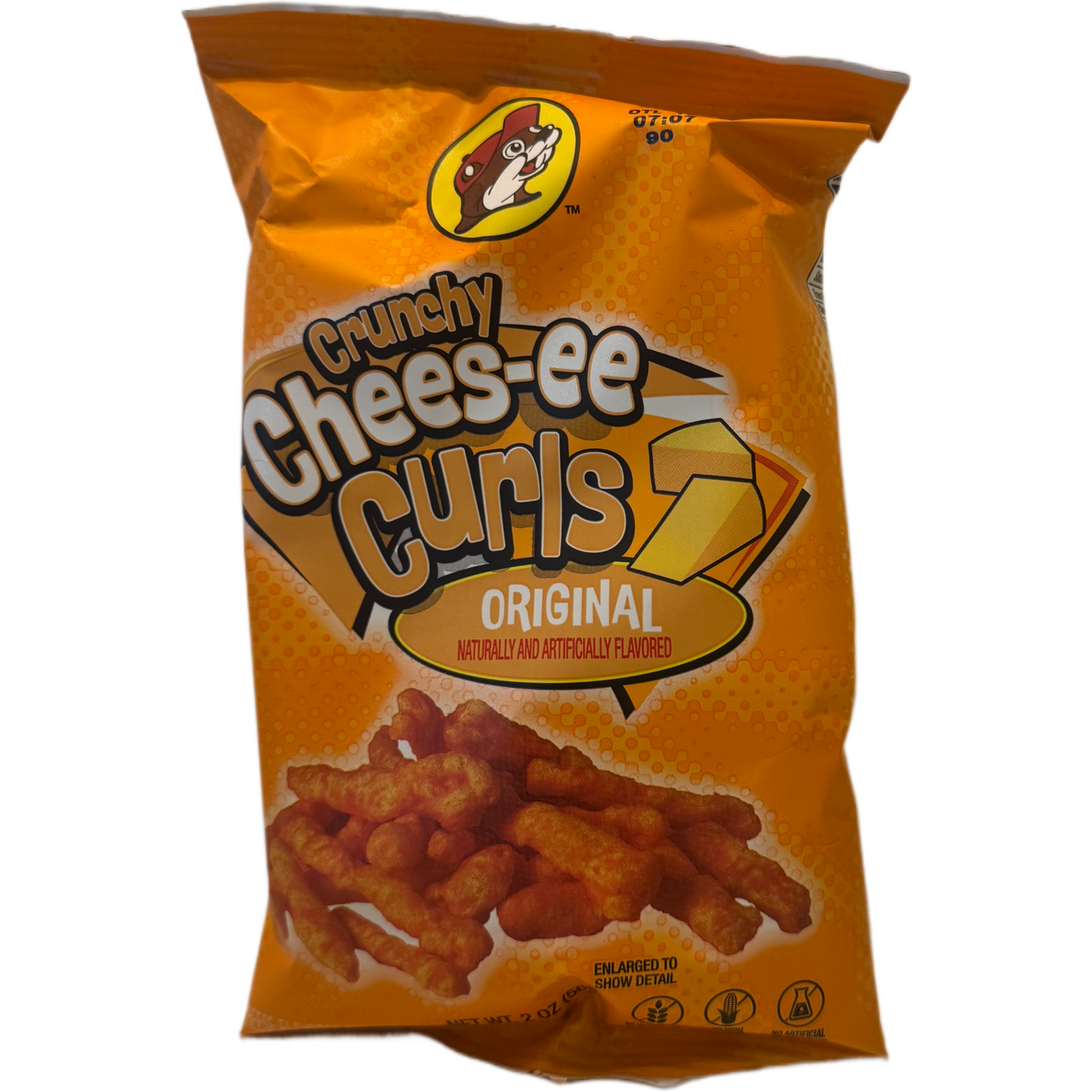 Buc-ees Chees-ee Curls Original crunchy cheesy snack bag