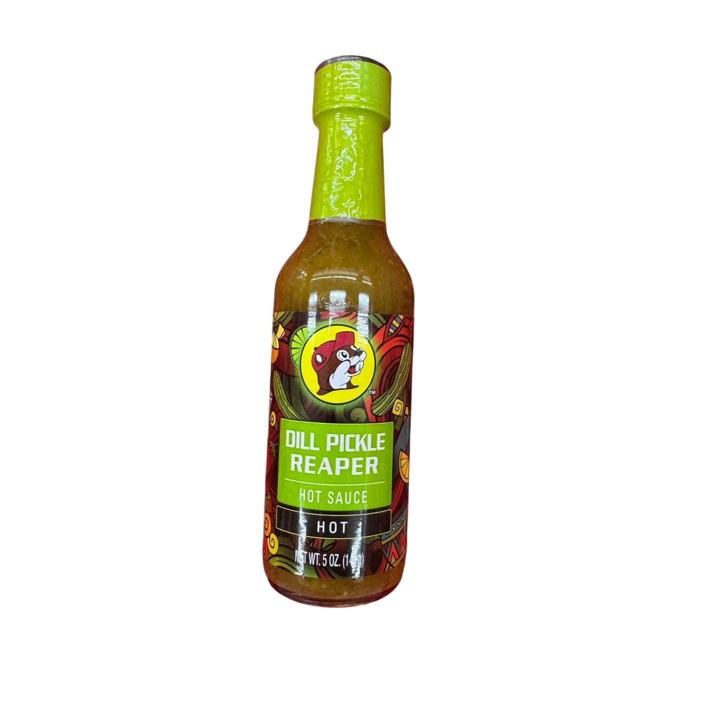 Buc-ee’s dill pickle Reaper hot sauce bottle