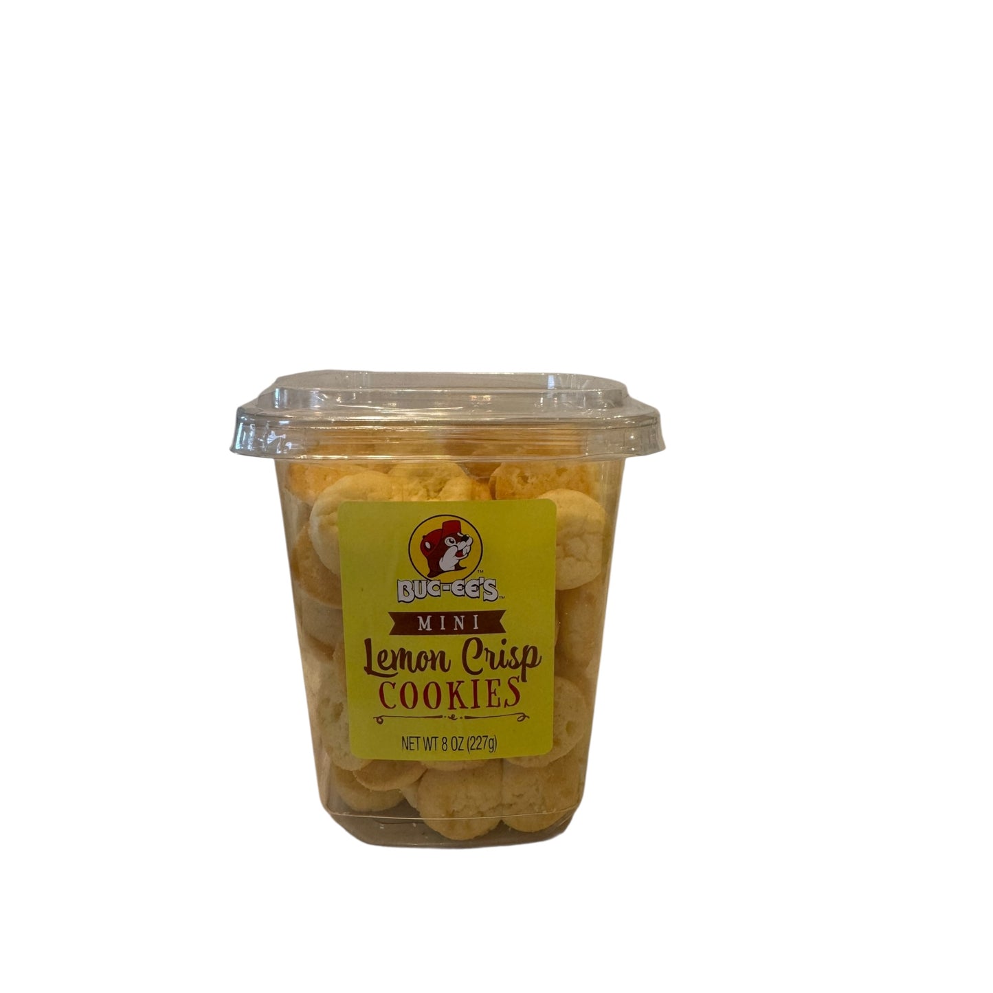 Buc-ees Mini Lemon Crisp Cookies bite sized tangy sweet cookie snack