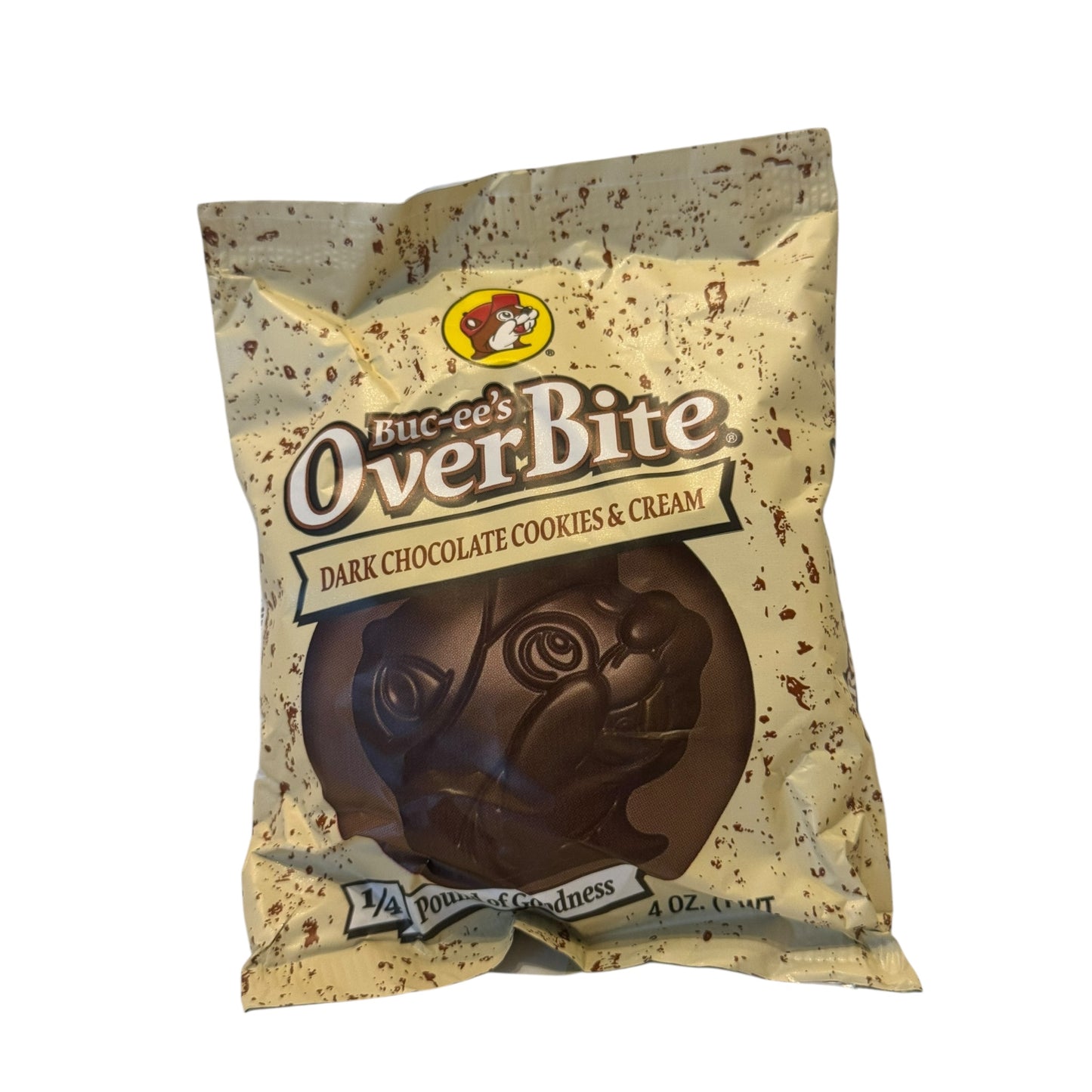 Buc-ees Overbite Dark Chocolate Cookies and Cream creamy sweet candy treat