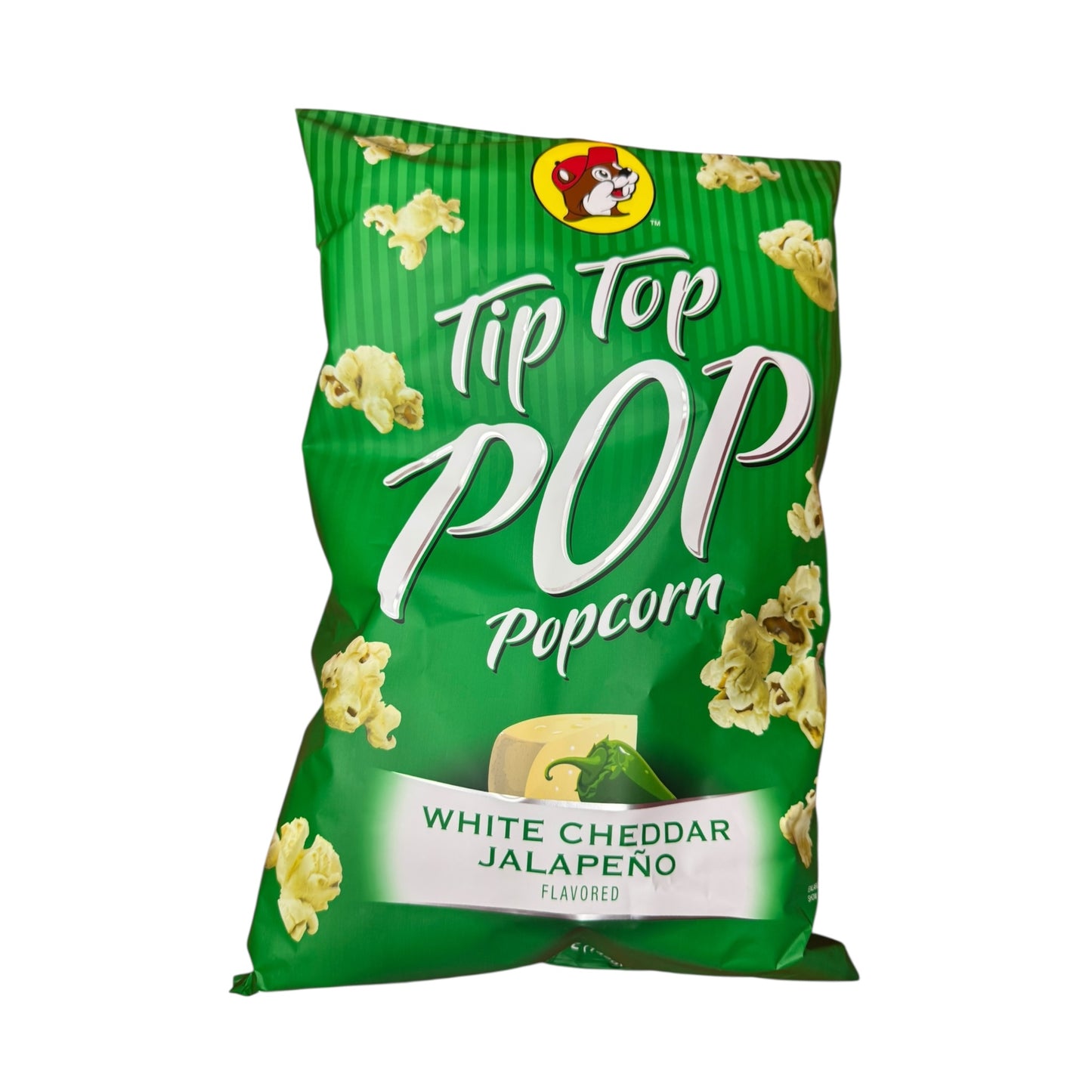 Buc-ee’s Tip Top White Cheddar Jalapeño popcorn 5oz bag