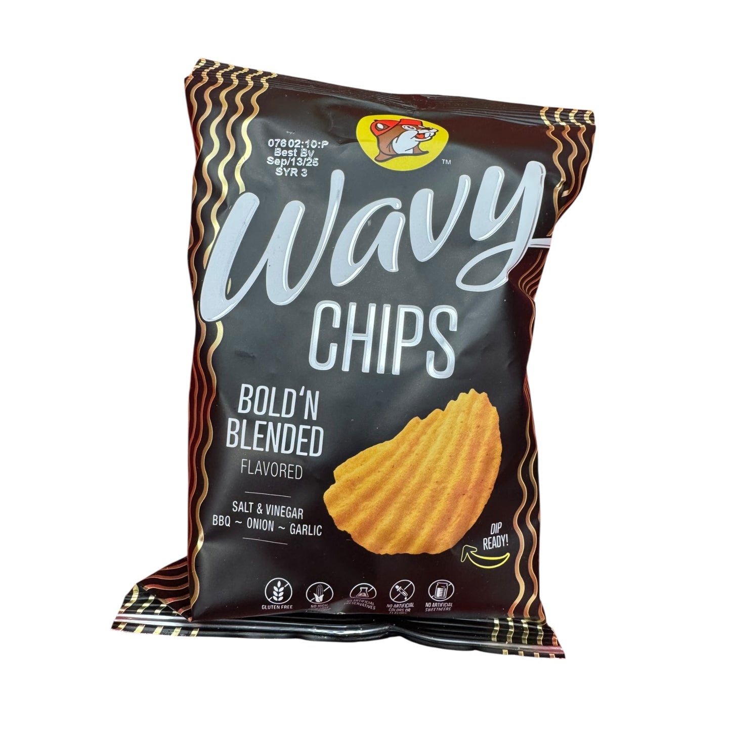 Buc-ee’s wavy chips bold n’ blended flavor bag