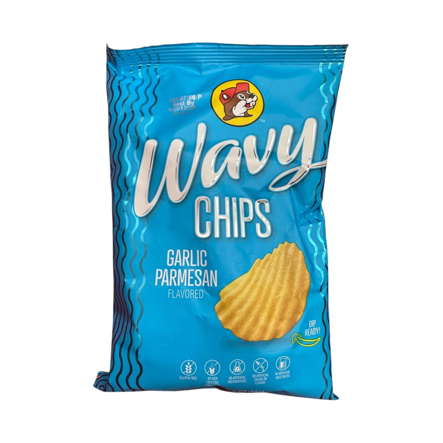 Buc-ee’s wavy chips garlic parmesan flavor bag