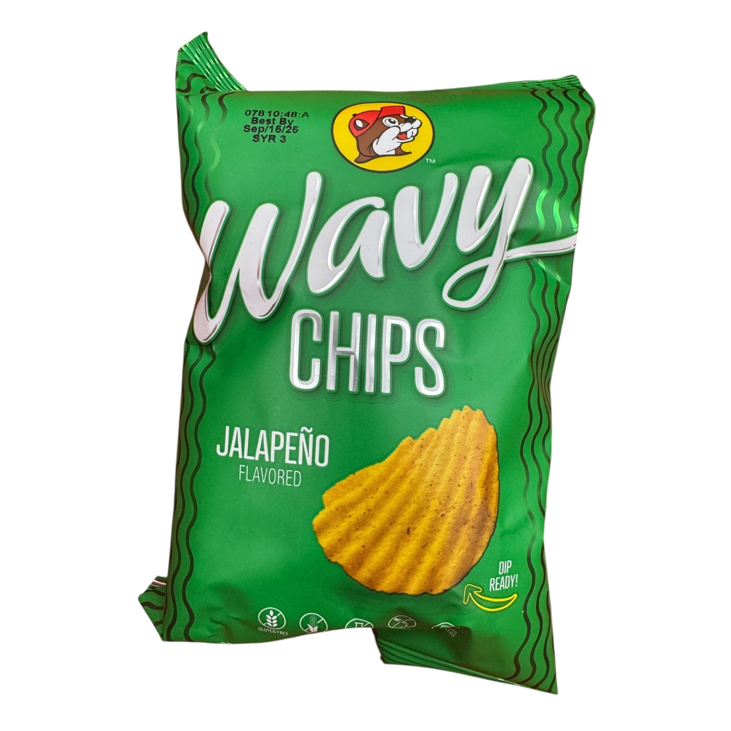 Buc-ee’s wavy chips jalapeño flavor bag