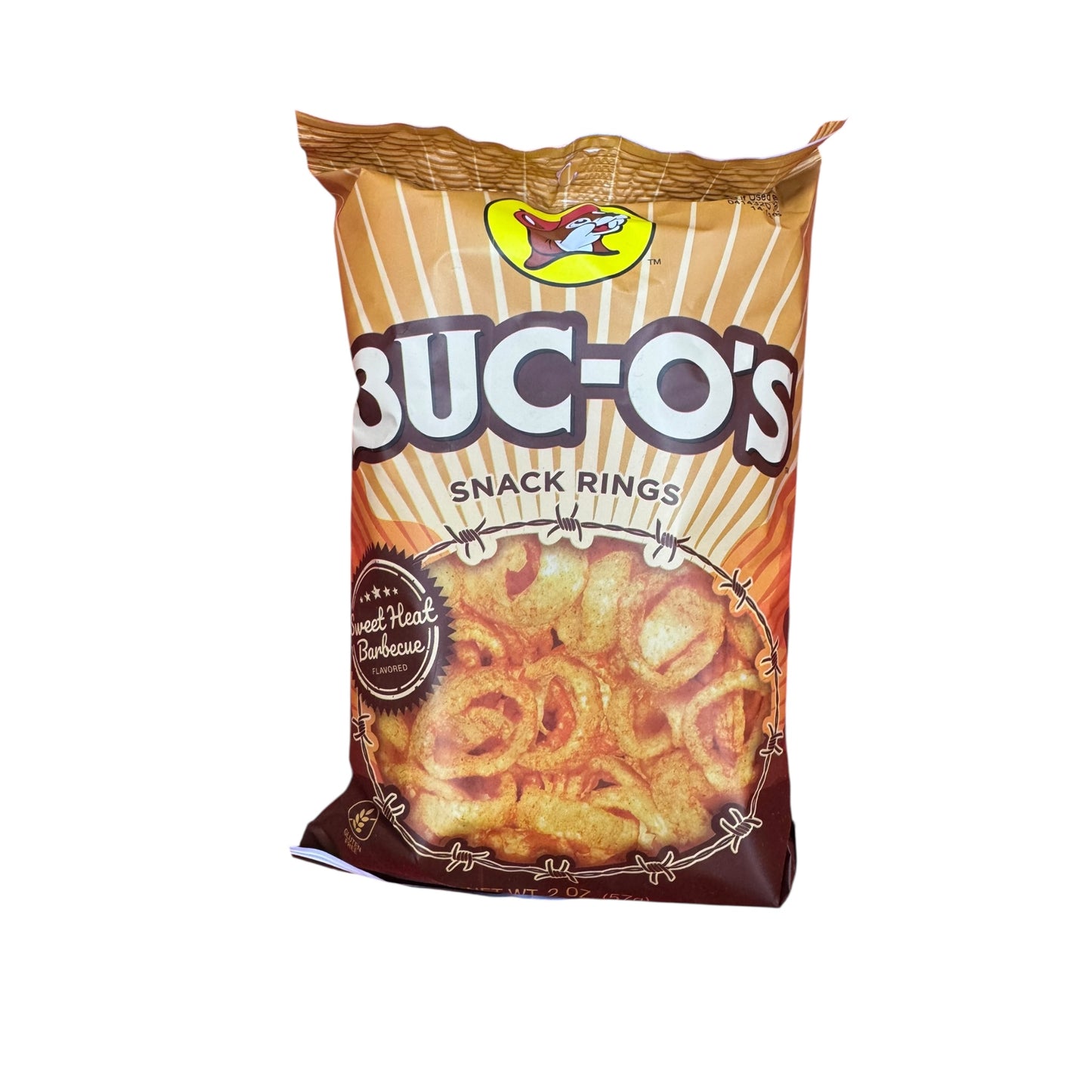 Buc-ee’s Snack Rings sweet heat barbecue flavored 2oz bag