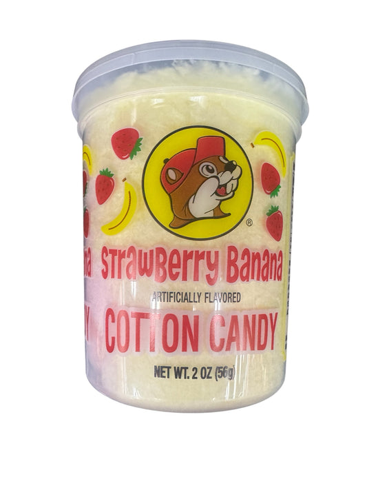 Buc-ee’s Cotton Candy 4-Pack – Strawberry Banana, Grape, Watermelon & Classic Flavors