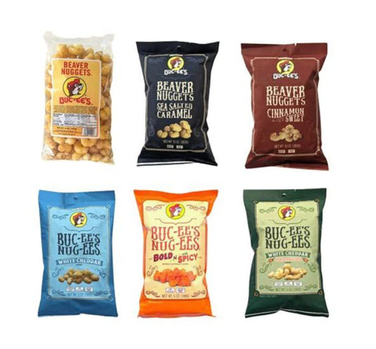 Buc-ee’s Nuggets 6-Pack – Sweet & Spicy Snack Variety