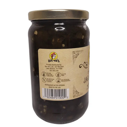 Buc-ee’s Candied Jalapeños 20oz Glass Jar – Sweet & Spicy Jalapeno Snack Made with Simple Ingredients