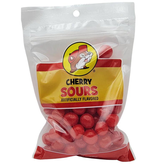 Buc-ee’s Cherry Sour Hard Candy – Bold Fruity Flavor, Sweet & Tart 12 oz Snack Bag
