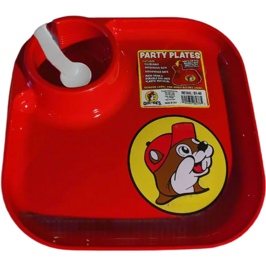 Buc-ee's Plastic Plate