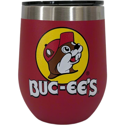 Buc-ee’s 10 oz Red Insulated Tumbler with Mascot Logo – Compact, Durable Hot & Cold Drinkware