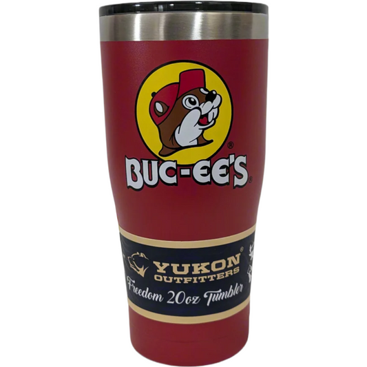 Buc-ee’s 20 oz Red Insulated Tumbler with Iconic Mascot Logo – Durable, Hot & Cold Drinkware