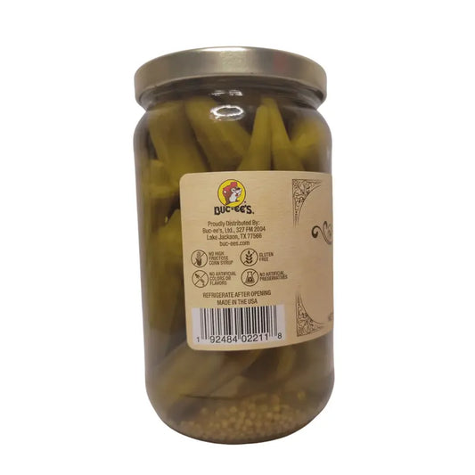 Buc-ee's Pickled Okra – Crunchy Gluten-Free Southern Snack in a Jar of Bold, Tangy Flavor