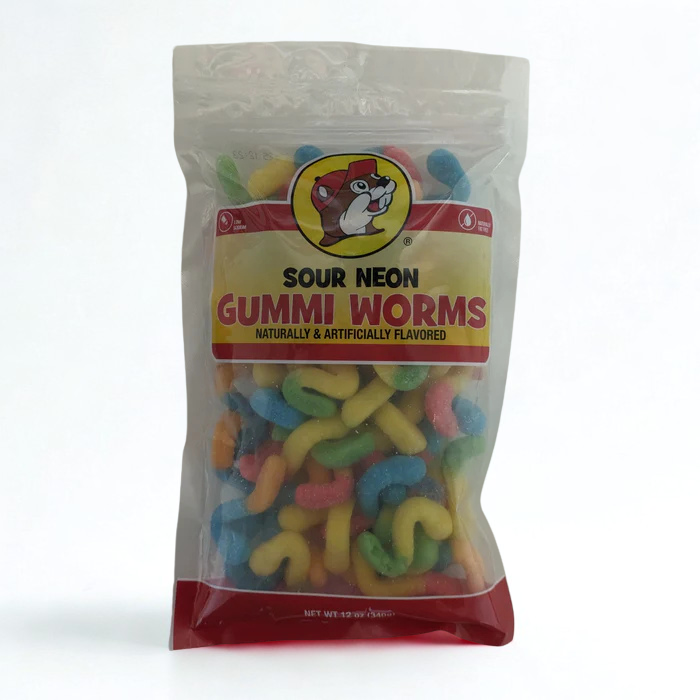 Buc-ee’s Gummy & Sour Candy – 7 Individual Fruity Flavors: Candy Belts, Sour Gummis, & regular gummis