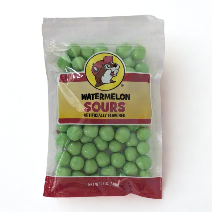 Buc-ee's Sour Hard Candy - Cherry, Watermelon, & Assorted Flavors (12oz Bag)