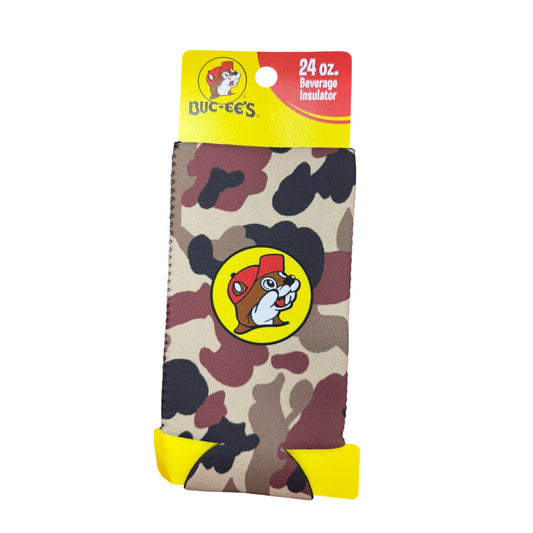 Buc-ee’s 12oz camo can koozie