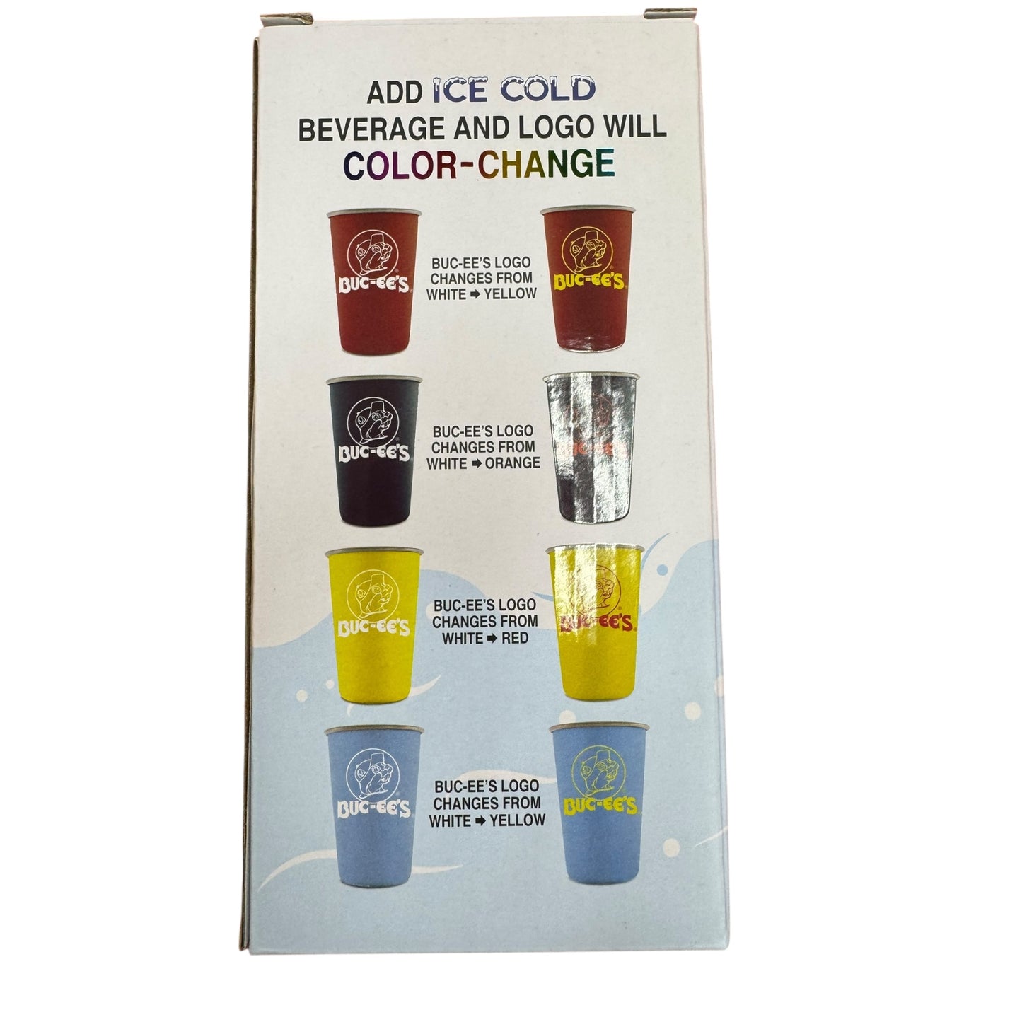 Buc-ee's Color-Change Metal Pint Set