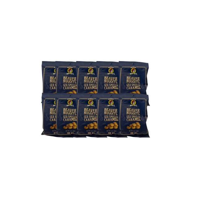 Buc-ee's Beaver Nuggets - Sea Salted Caramel 3oz (10 Pack)