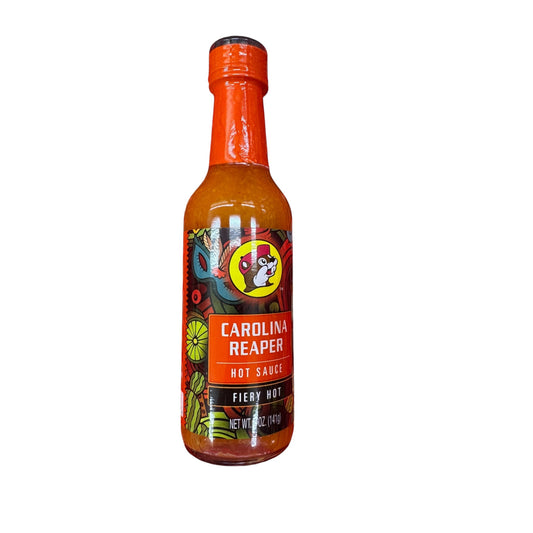 Buc-ee’s Carolina Reaper hot sauce bottle