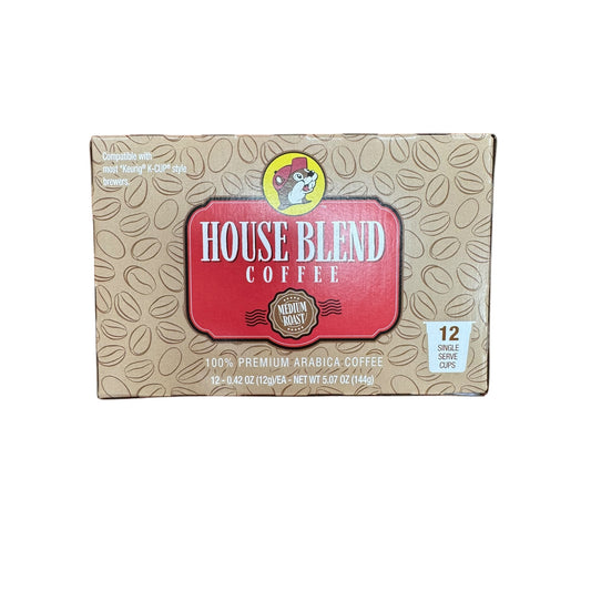 Buc-ee’s House Blend coffee 12 single-serve cups