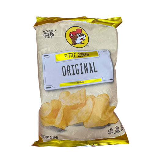 Buc-ee’s kettle cooked original potato chips bag