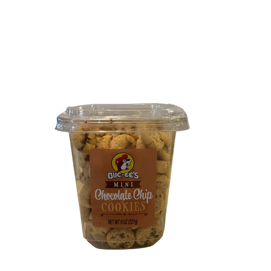 Buc-ees Mini Chocolate Chip Cookies bite sized sweet cookie snack