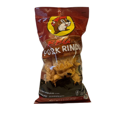 Buc-ees BBQ Pork Rinds crispy smoky snack bag