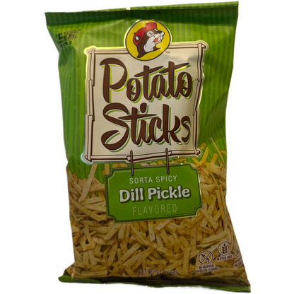 Buc-ee’s Potato Sticks 5-Pack – Original, Cheddar Sour Cream, Dill Pickle, Cajun Boil & Jalapeño Snacks