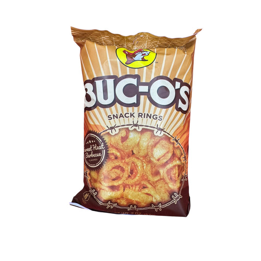 Buc-ee’s Snack Rings sweet heat barbecue flavored 2oz bag