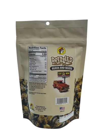 Buc-ee’s Drizzled Caramel Popcorn – 5oz Gourmet Snack Bag in Birthday Cake or Black & White Flavor