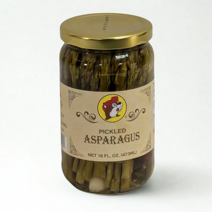 Buc-ee’s Pickled Asparagus Spears – Gluten-Free Texas Snack – 16oz Jar – Gourmet Pickled Veggies for BBQ & Charcuterie